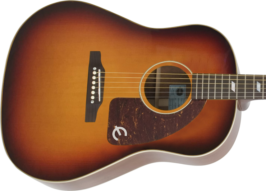 Epiphone Texan Usa Dreadnought Epicea Acajou Rw - Vintage Sunburst - Guitare Electro Acoustique - Variation 1