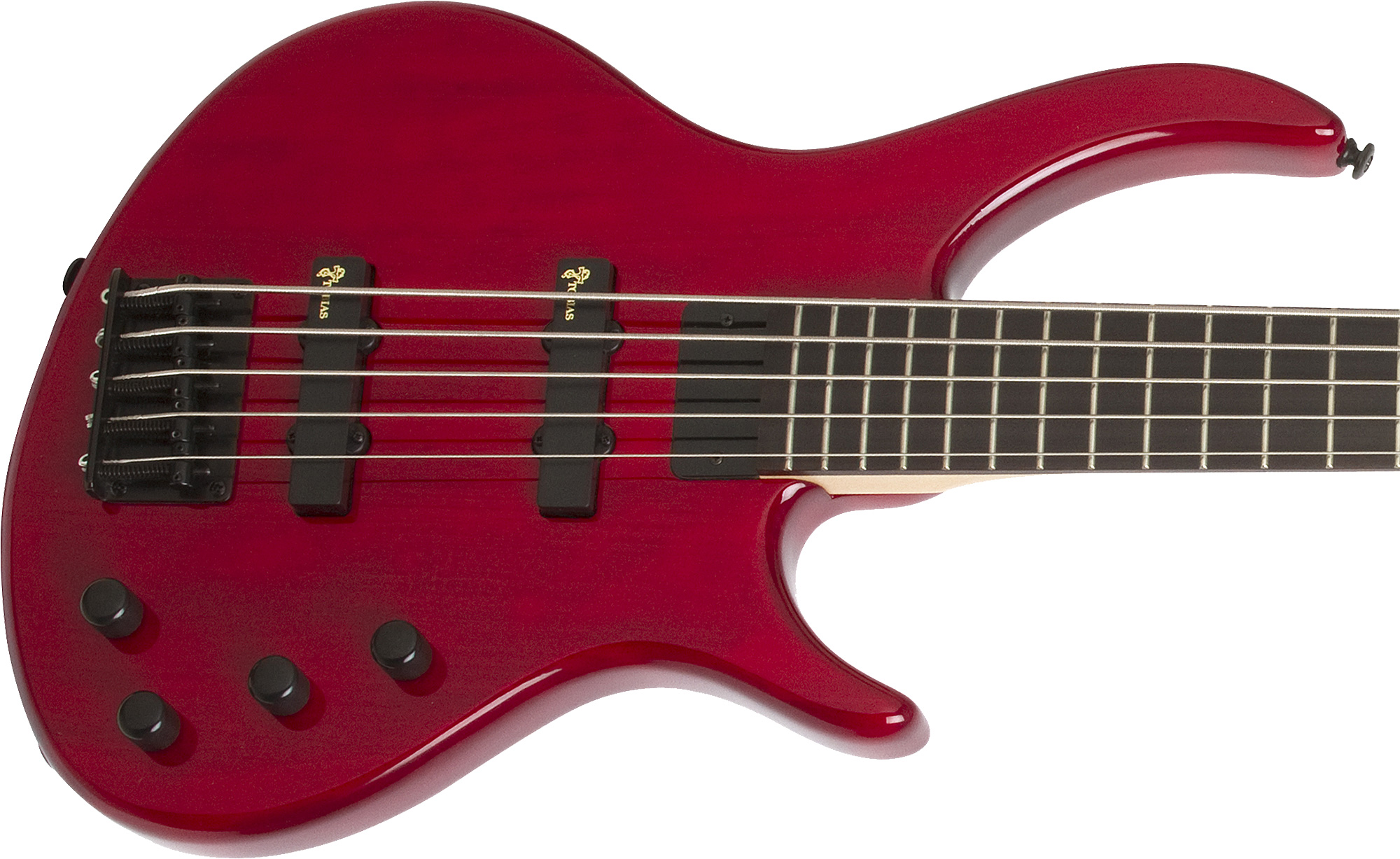 Epiphone Toby Deluxe V Bass Bh - Trans Red - Basse Électrique Solid Body - Variation 1