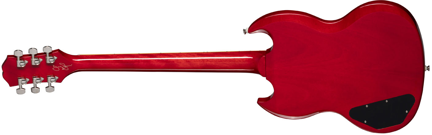 Epiphone Tony Iommi Sg Special Lh Signature Gaucher 2s P90 Ht Rw - Vintage Cherry - Guitare Électrique Gaucher - Variation 1