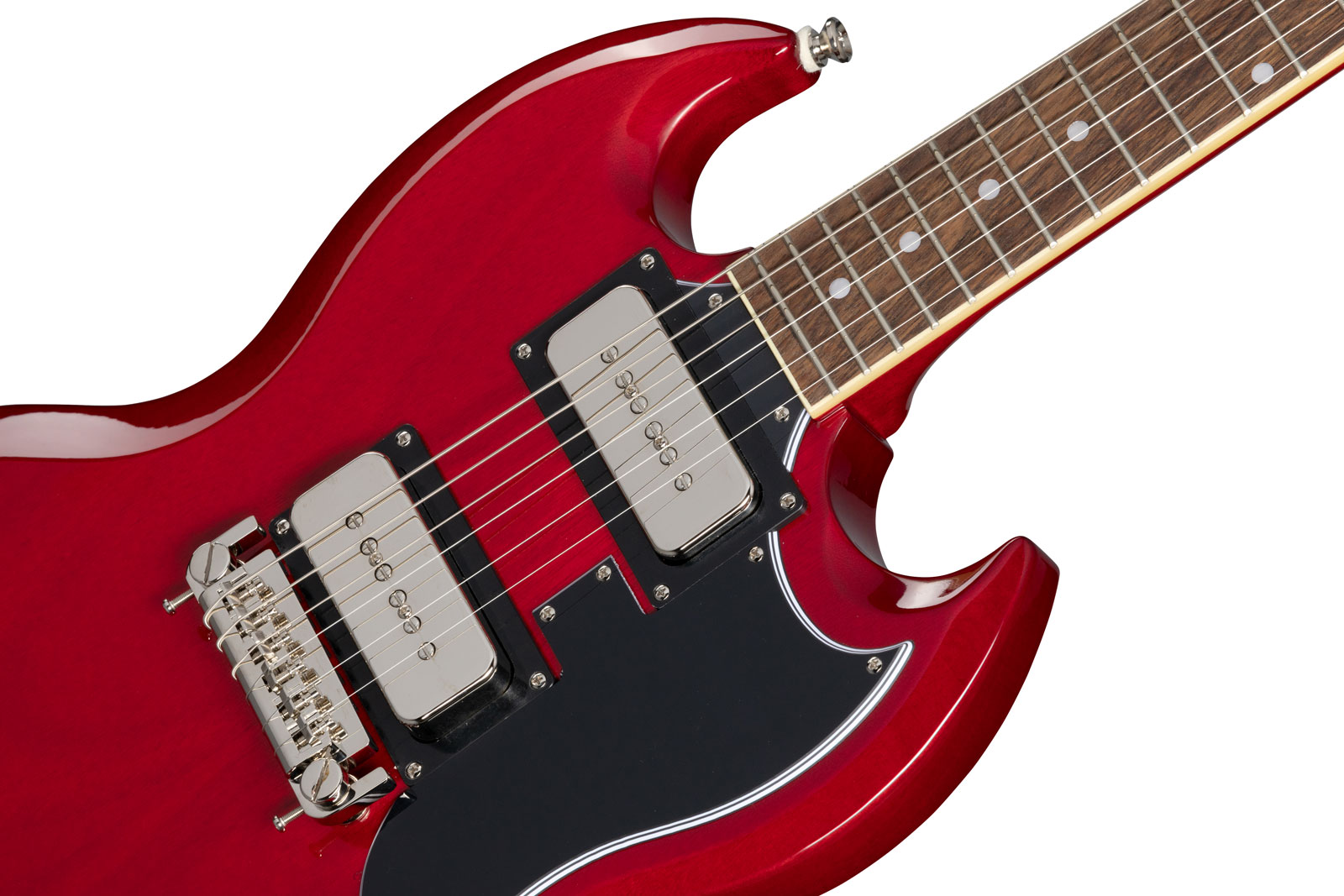 Epiphone Tony Iommi Sg Special Lh Signature Gaucher 2s P90 Ht Rw - Vintage Cherry - Guitare Électrique Gaucher - Variation 3