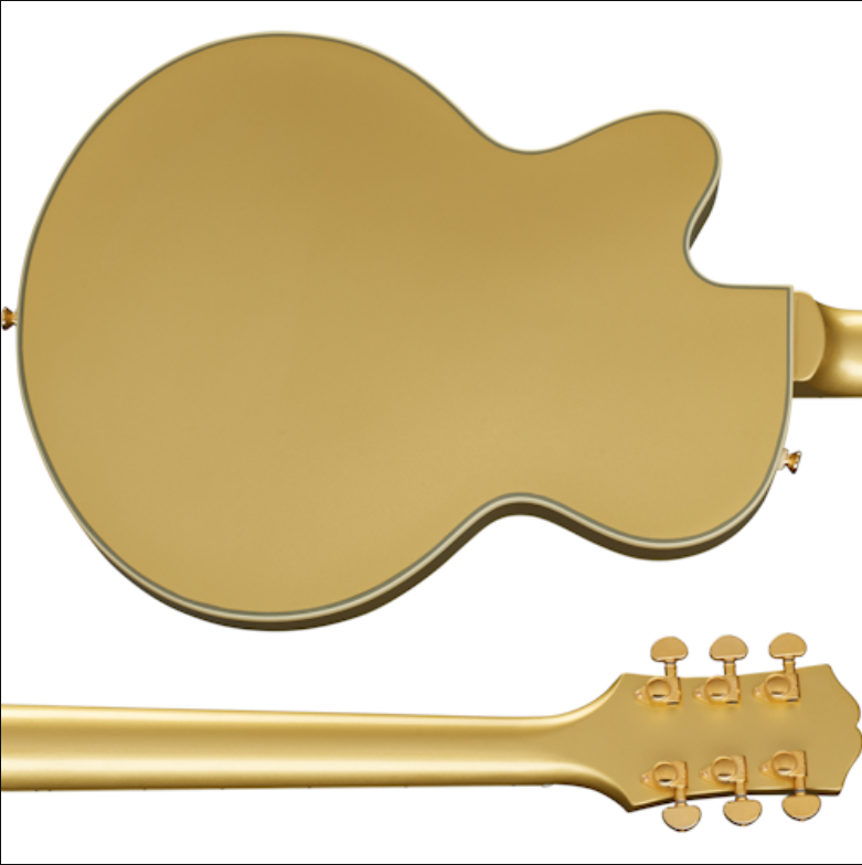 Epiphone Uptown Kat Es Original 2h Ht Eb - Topaz Gold Metallic - Guitare Électrique 1/2 Caisse - Variation 1