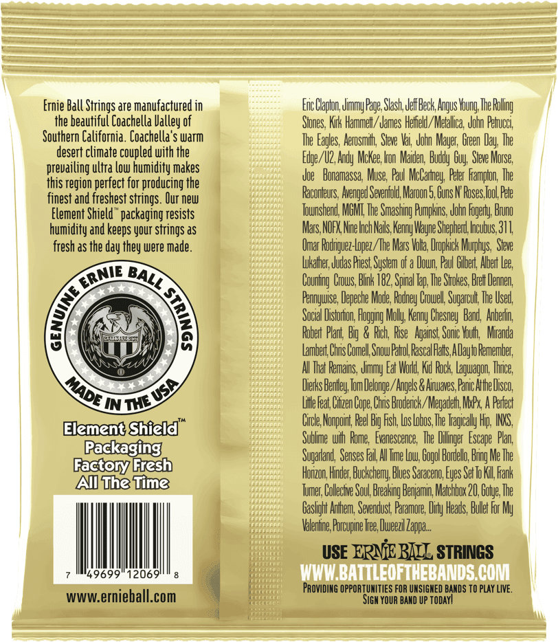 Ernie Ball Jeu De 12 Cordes Classic (12) 2069 Earthwood Nylon 80/20 Bronze Ball-end 28-42 - Cordes Guitare Classique Nylon - Variation 2