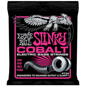 Ernie Ball Jeu De 4 Cordes Bass (4) 2734 Slinky Cobalt 45-100 - Cordes Basse Électrique - Variation 1