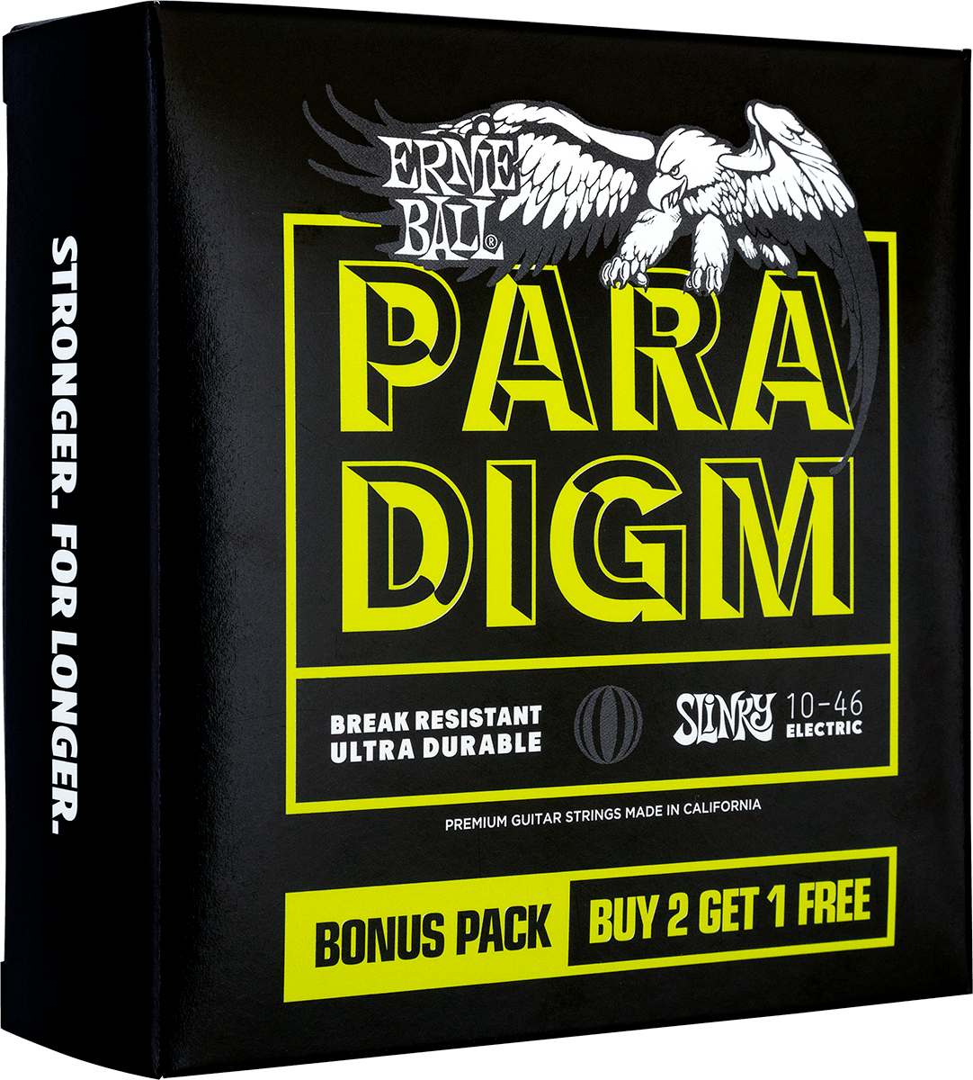 Ernie Ball Electric (3x Set) 3371 Paradigm Slinky 10-46 - Cordes Guitare Électrique - Variation 1