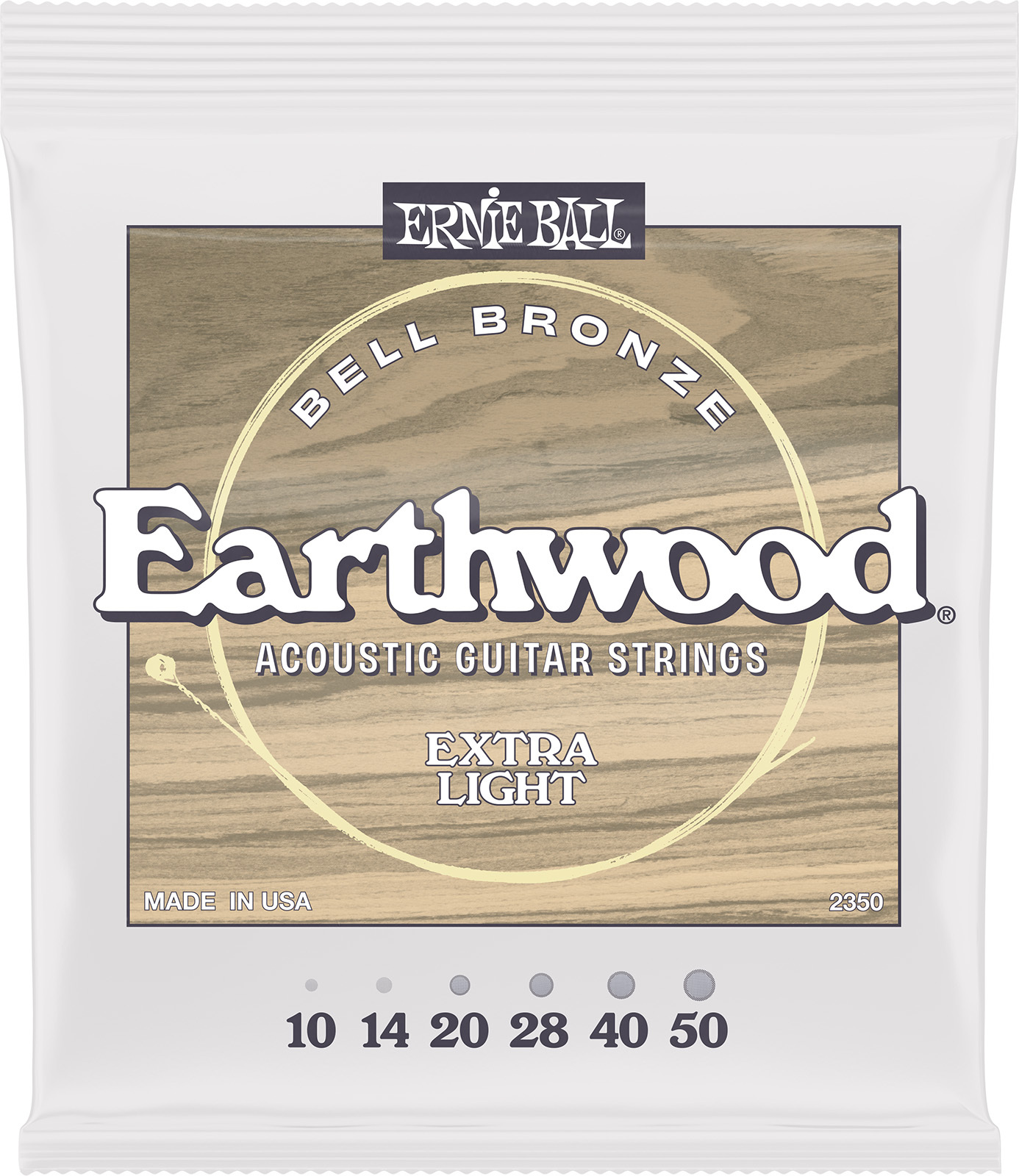 Ernie Ball Earthwood Bell Bronze Extra Light 10-50 - Cordes Guitare Électrique - Main picture
