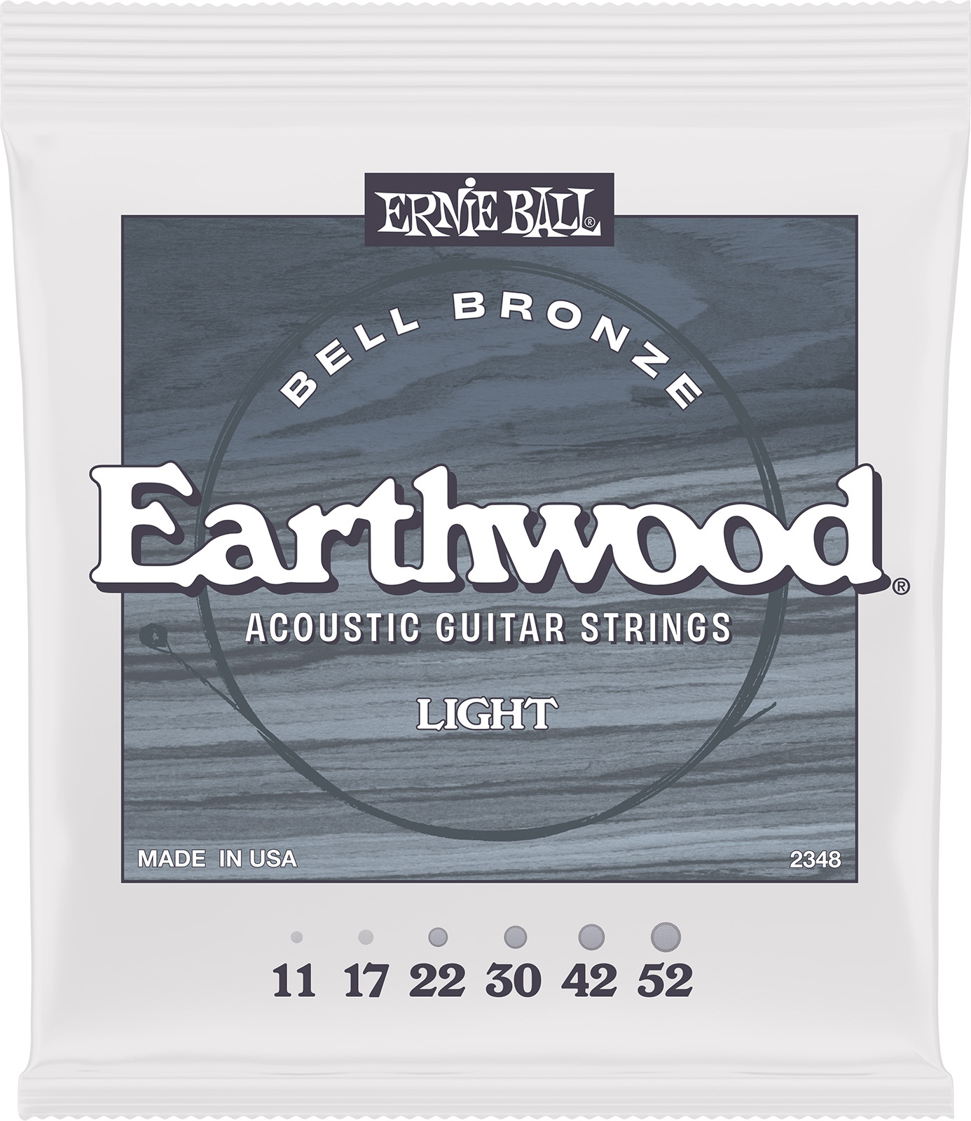 Ernie Ball Jeu De 6 Cordes Earthwood Bell Bronze Light 11-52 - Cordes Guitare Électrique - Main picture