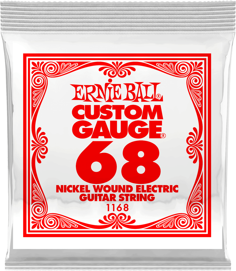 Ernie Ball Corde Au DÉtail Electric (1) 1168 Slinky Nickel Wound 68 - Cordes Guitare Électrique - Main picture