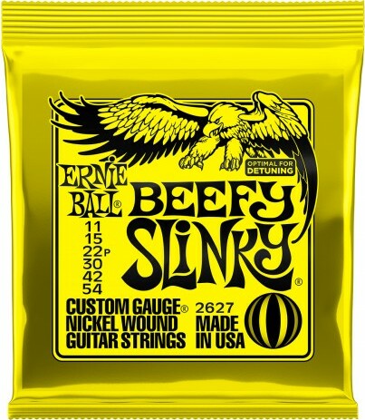Ernie Ball Jeu De 6 Cordes Electric (6) 2627 Beefy Slinky 11-54 (optimal For Detuning) - Cordes Guitare Électrique - Main picture