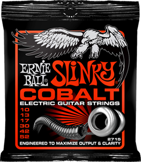 Ernie Ball Jeu De 6 Cordes Electric (6) 2715 Cobalt Skinny Top Heavy Bottom Sthb 10-52 - Cordes Guitare Électrique - Main picture