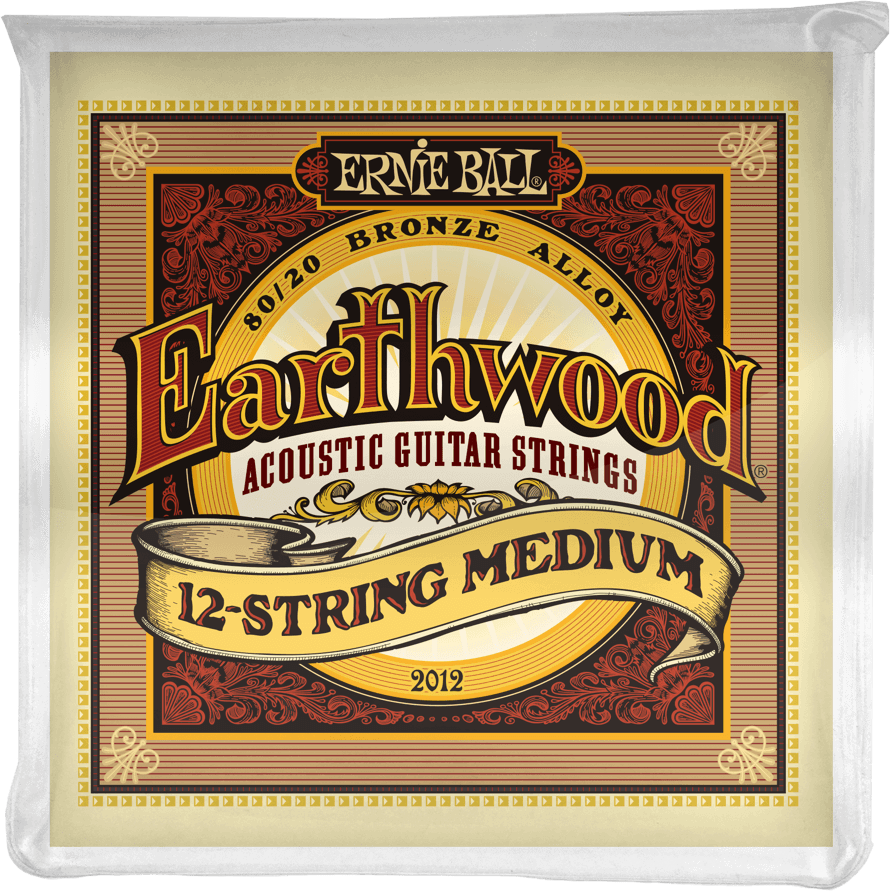 Ernie Ball Jeu De 12 Cordes Folk (12) 2012 Earthwood 80/20 Bronze Medium /12 Cordes 11-52 - Cordes Guitare Acoustique - Main picture