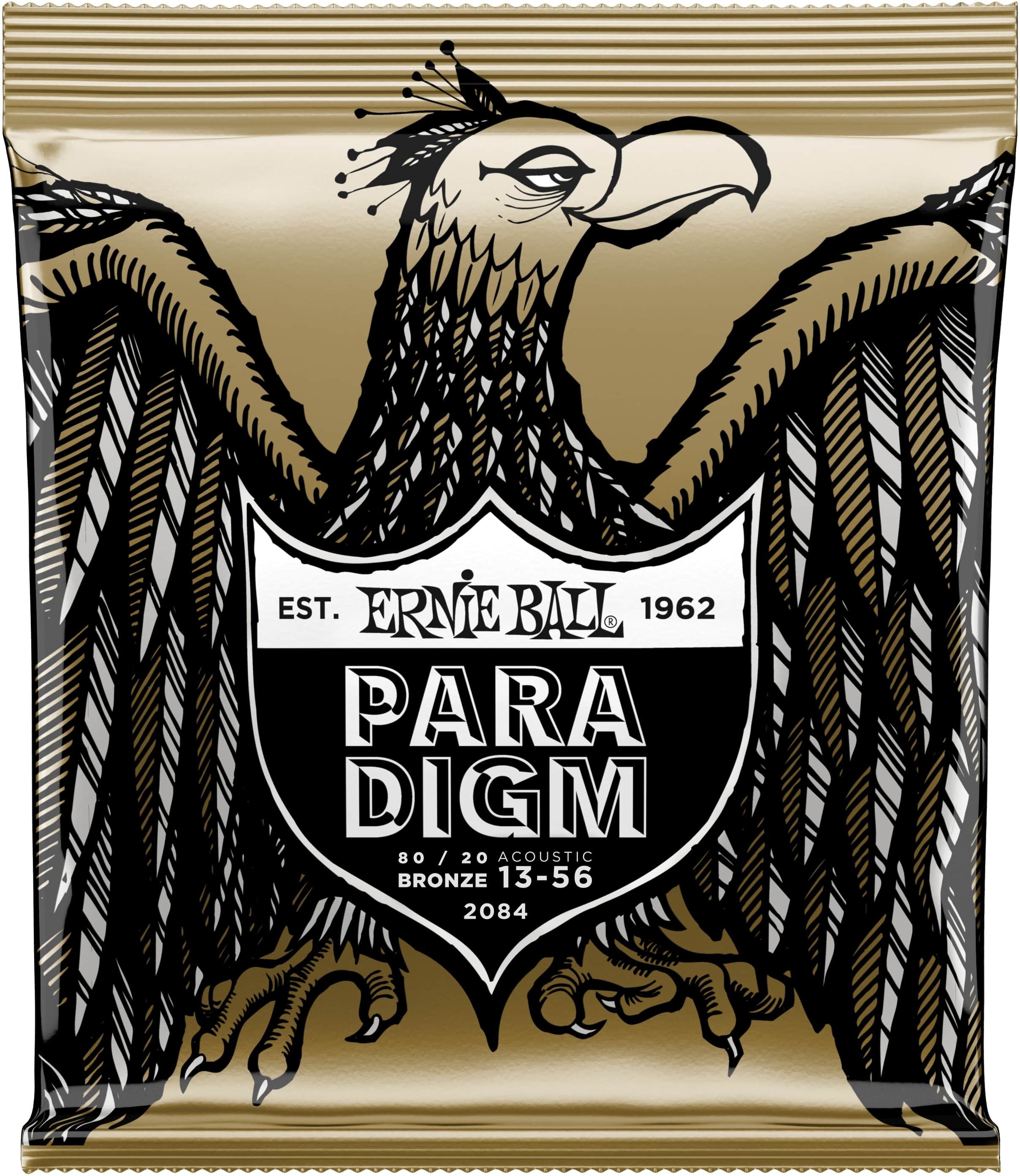 Ernie Ball Jeu De 6 Cordes Folk (6) 2084 Paradigm 80/20 Bronze Medium 13-56 - Cordes Guitare Acoustique - Main picture