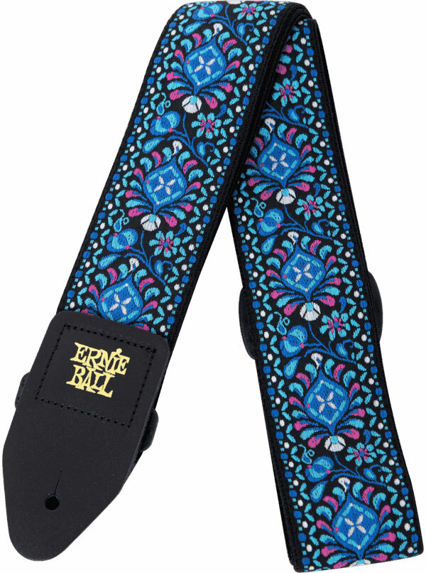 Ernie Ball Jacquard Guitar Strap Indigo Orchid - Sangle Courroie - Main picture