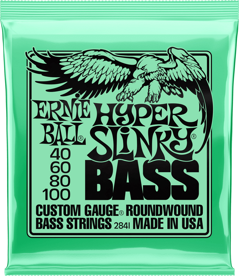 Ernie Ball P02841 Hyper Slinky Nickel Wound Electric Bass 4c 40-100 - Cordes Basse Électrique - Main picture