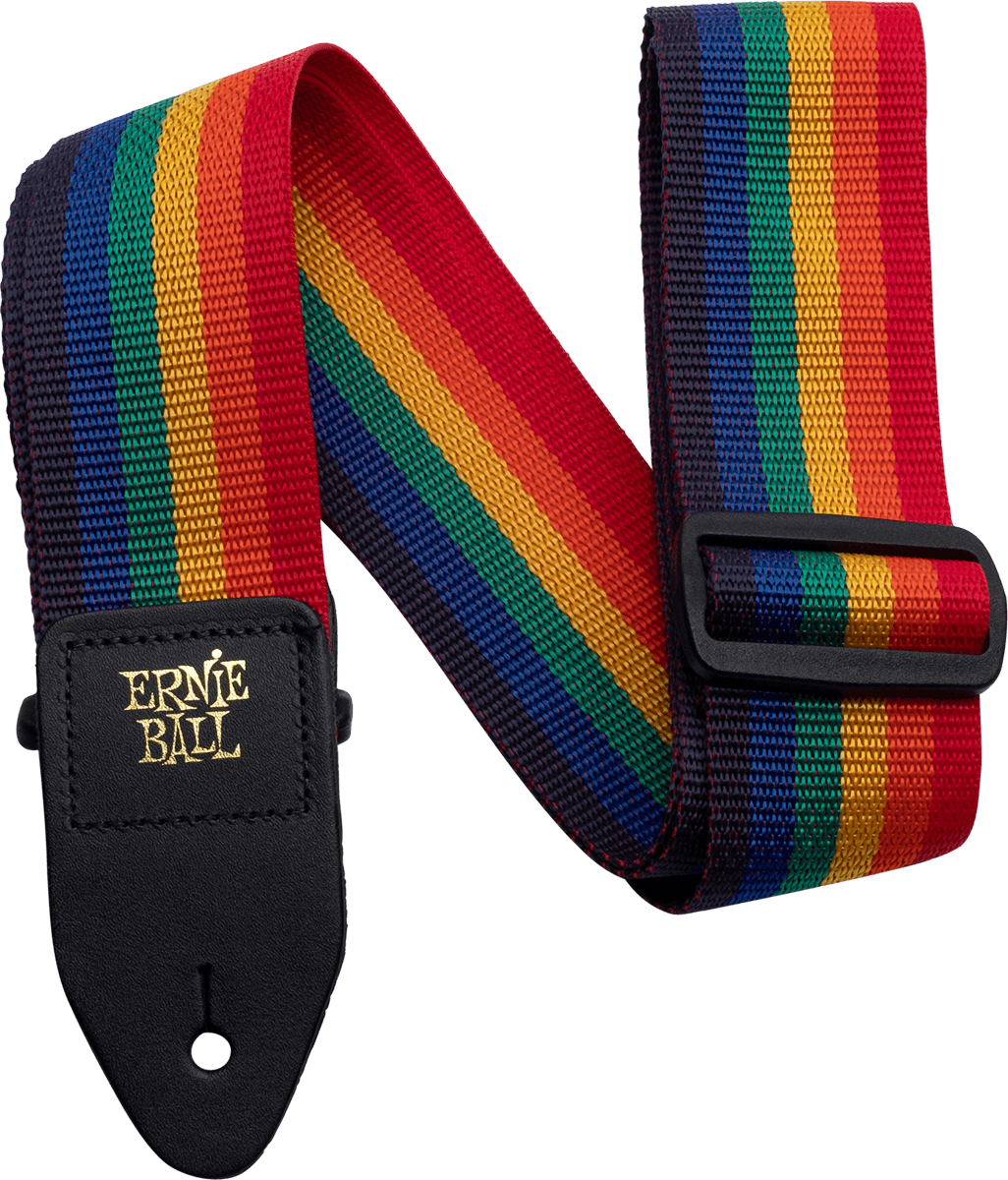 Ernie Ball Polypro 2.inc Guitar Strap Rainbow - Sangle Courroie - Main picture