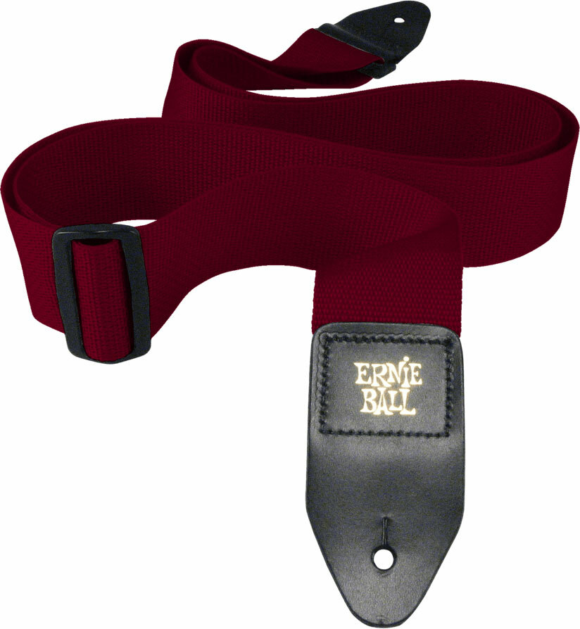 Ernie Ball Polypro Guitar Strap Burgundy - Sangle Courroie - Main picture