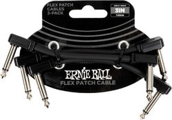 Câble de patch Flex 7,5cm - Pack de 3 Noir