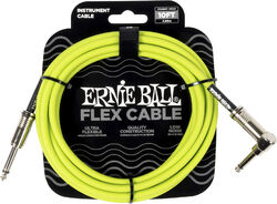 Câble Ernie ball Câble instrument Flex jack/jack coudé 3m vert