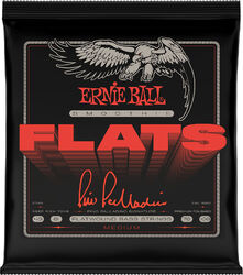 Cordes basse électrique Ernie ball Cordes basse filet plat signature Pino Palladino Medium 43-108 - Jeu de 4 cordes