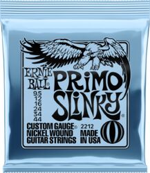 Cordes guitare électrique Ernie ball Electric 2212 Primo Slinky 9,5-44 - Jeu de 6 cordes