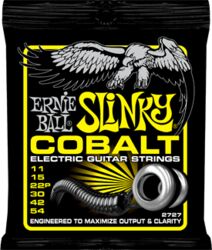 Cordes guitare électrique Ernie ball Electric (6) 2727 Cobalt Beefy Slinky 11-54 - Jeu de 6 cordes