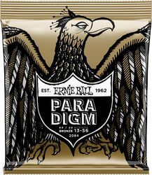 Cordes guitare acoustique Ernie ball Folk (6) 2084 Paradigm 80/20 13-56 - Jeu de 6 cordes