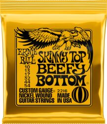 P02216 Electric Guitar 6-String Set Skinny Top Beefy Bottom Slinky NPS 10-54