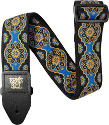 Sangle courroie Ernie ball Sangle Jacquard Kaleidoscope Blue