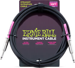 Câble Ernie ball Ultraflex - 3m - Black