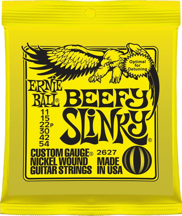Ernie Ball Jeu De 6 Cordes Electric (6) 2627 Beefy Slinky 11-54 (optimal For Detuning) - Cordes Guitare Électrique - Variation 1