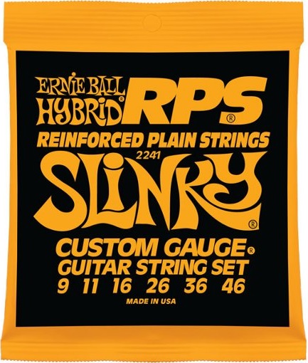 Ernie Ball Jeu De 6 Cordes Electric (6) 2241 Rps Hybrid Slinky Custom Gauge 9-46 - Cordes Guitare Électrique - Variation 1