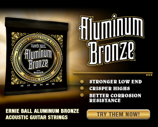 Ernie Ball Jeu De 6 Cordes Folk (6) 2566 Aluminum Bronze Medium Light 12-54 - Cordes Guitare Acoustique - Variation 3