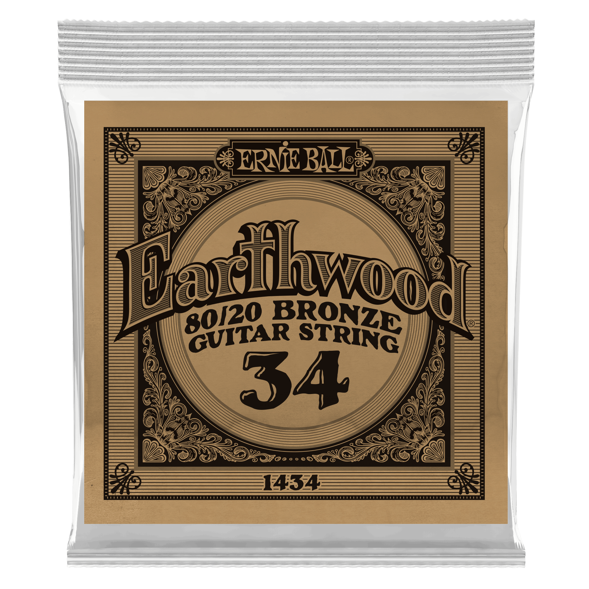 Ernie Ball Corde Au DÉtail Folk (1) Earthwood 80/20 Bronze 034 - Cordes Guitare Acoustique - Variation 1