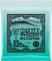 P02326 Ukulele 4-String Set Ball End Nylon Black Concert / Soprano 28-28 - jeu de 4 cordes