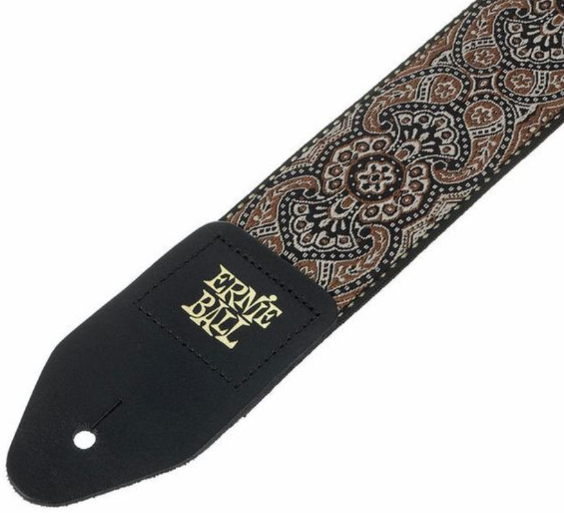 Ernie Ball P04163 Gold & Black Paisley Jacquard 2in. Guitar Strap Polypropylene 5.08cm - Sangle Courroie - Variation 3