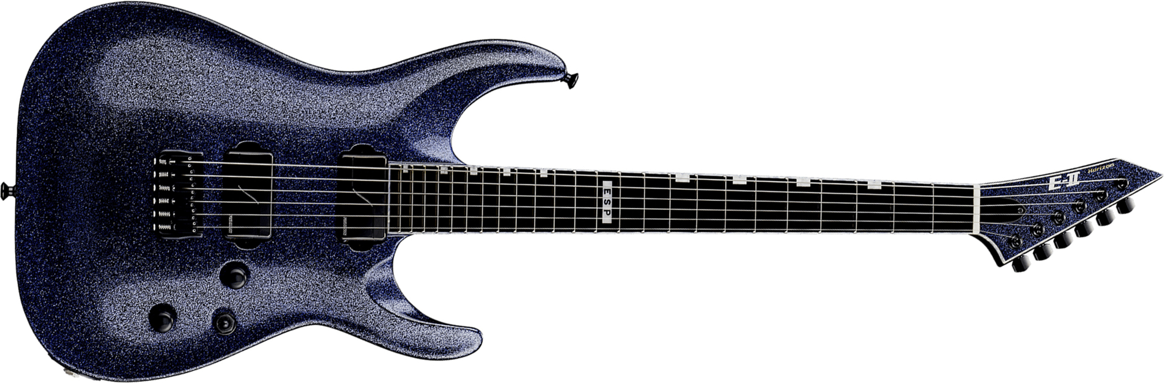 Esp E-ii Horizon Nt Hs Jap 2h Fishman Fluence Modern Ht Eb - Amethyst Sparkle - Guitare Électrique Forme Str - Main picture