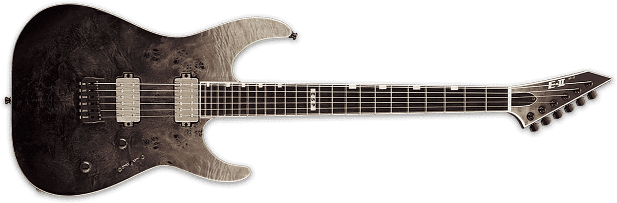 Esp E-ii M-ii Nt Jap 2h Bare Knuckle Ht Eb - Black Natural Fade - Guitare Électrique Forme Str - Main picture