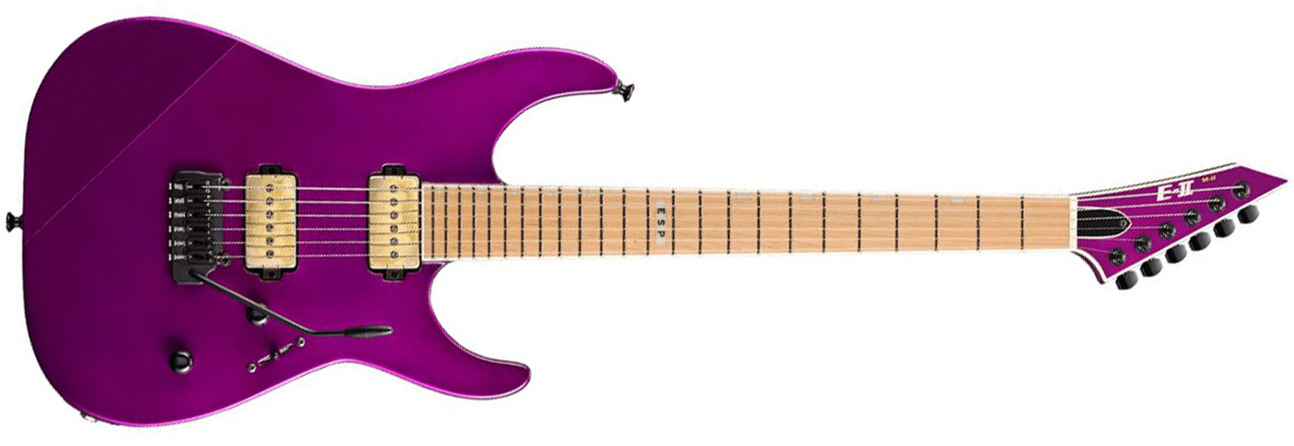 Esp E-ii Mii Hst P Jap 2s P90 Bare Knuckle Trem Mn - Voodoo Purple - Guitare Électrique Forme Str - Main picture