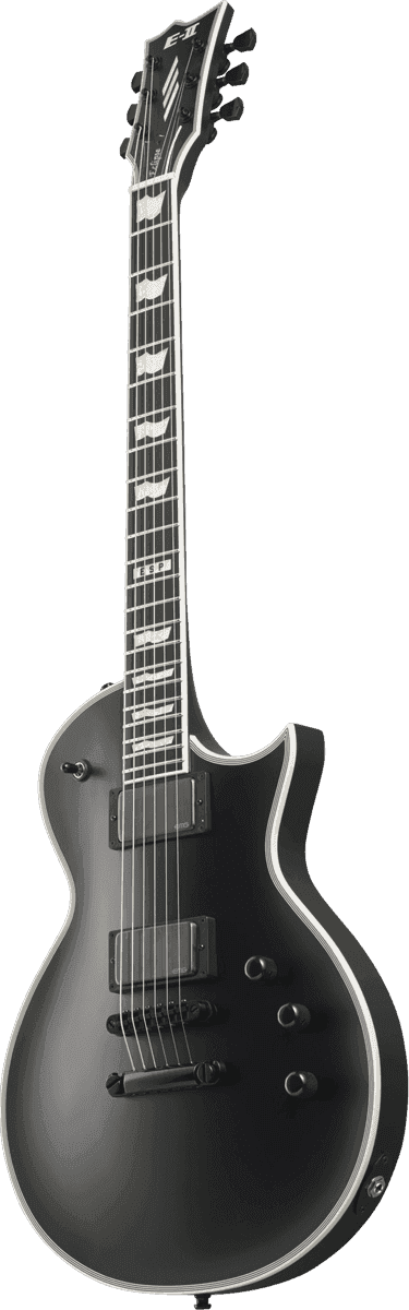 Esp Eclipse Jap 2h Emg Ht Eb - Black Satin - Guitare Électrique Single Cut - Variation 1