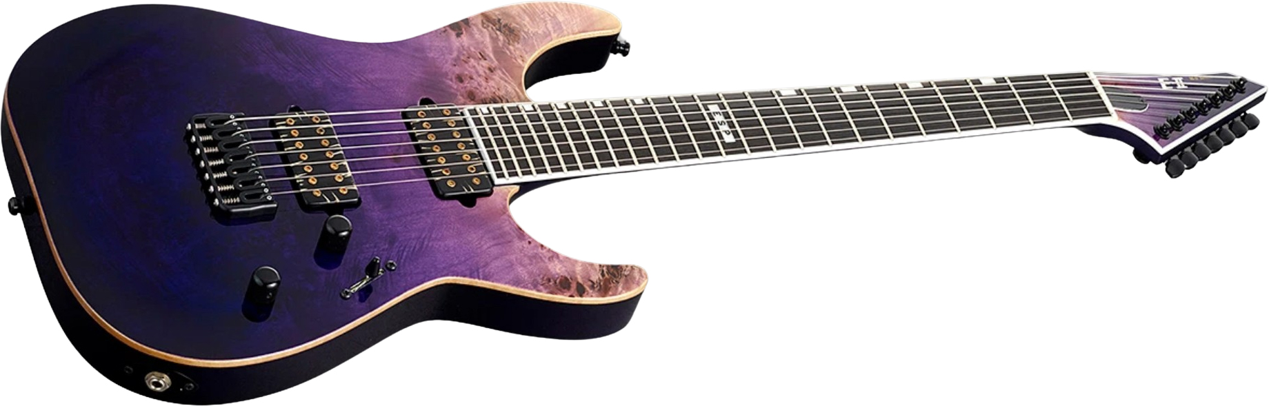 Esp E-ii M-ii 7c Ht Japon 2h Bare Knuckle Eb - Purple Natural Fade - Guitare Électrique MÉtal - Variation 1