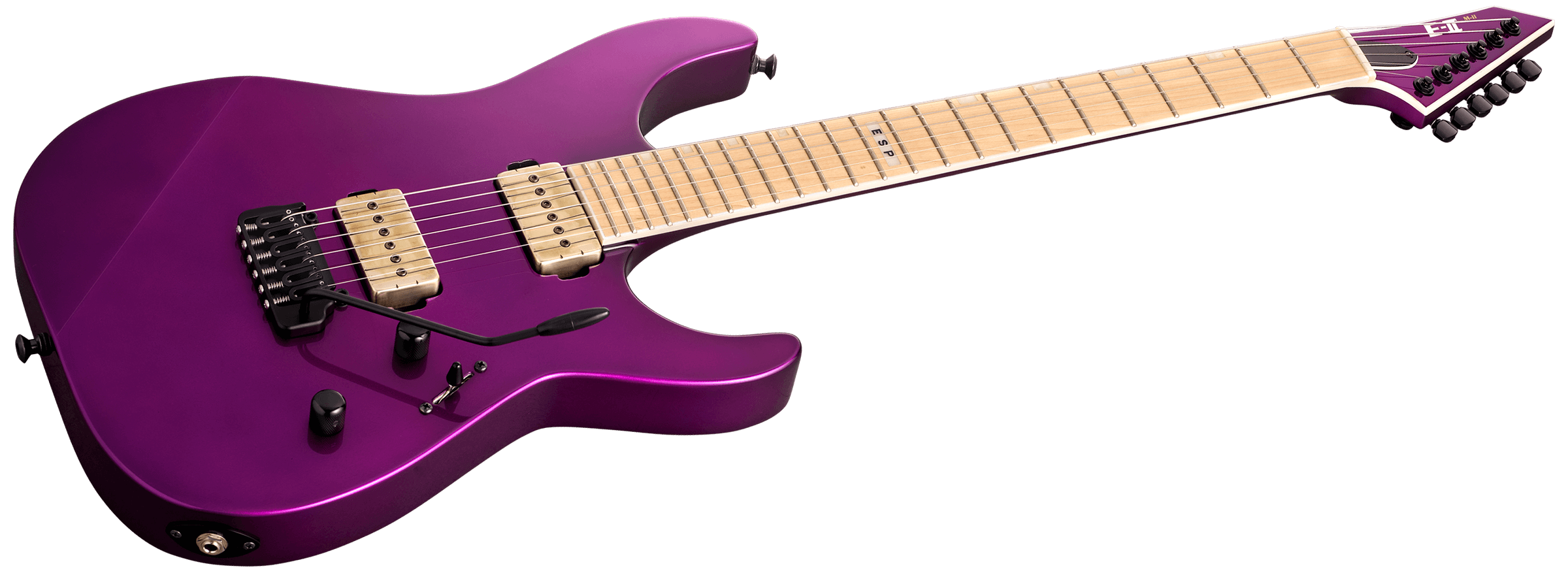 Esp E-ii Mii Hst P Jap 2s P90 Bare Knuckle Trem Mn - Voodoo Purple - Guitare Électrique Forme Str - Variation 2