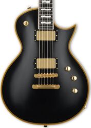 Guitare électrique single cut Esp E-II Eclipse DB (Japan) - Vintage black