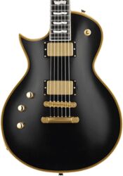 Guitare électrique single cut Esp E-II Eclipse DB LH (Japan) - Vintage black