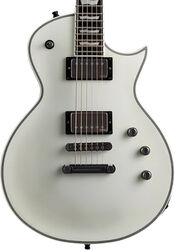 Guitare électrique single cut Esp E-II Eclipse (Japan) - Snow white satin
