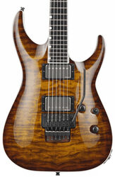 Guitare électrique forme str Esp E-II Horizon FR-II (EMG, Japan) - Trans amber
