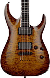 Guitare électrique forme str Esp E-II Horizon NT-II (Japan) - Amber cherry sunburst