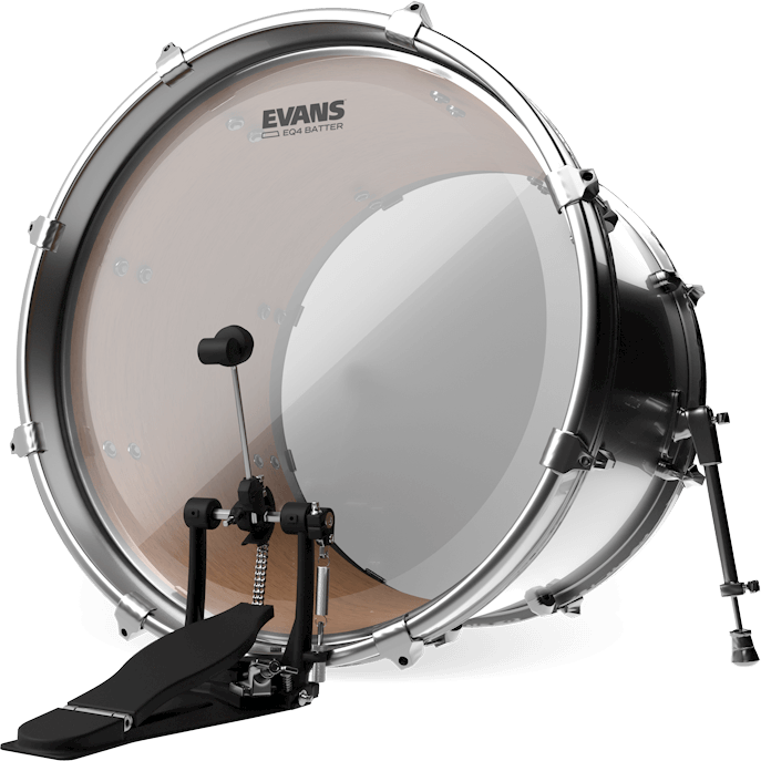 Evans Eq4 Clear Bass Drumhead Bd22gb4 - 22 Pouces - Peau Grosse Caisse - Main picture