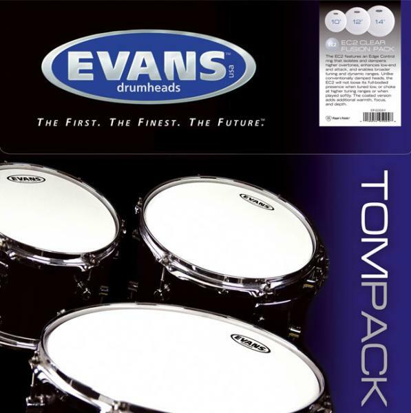 Evans Tpg1ctdf Pack G1 Tom Frappe Sablees Fusion 10 12 14 - Pack Peaux - Pack Peaux - Main picture
