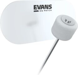 Muffle ring control Evans EQ Double Pedal Patch, Clear Plastic
