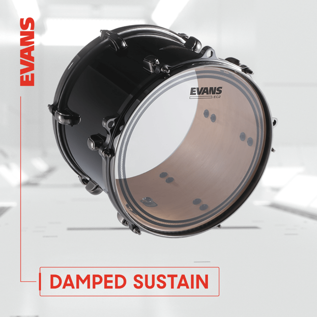 Evans Ec2s Clear Tom Batter - 12 Pouces - Peau Tom - Variation 1