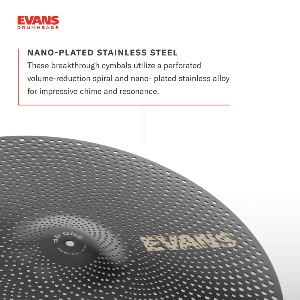 Evans Ecym16cdb1 Db One Drum Cymbals - Pack Cymbales - Cymbale Hi Hat Charleston - Variation 1